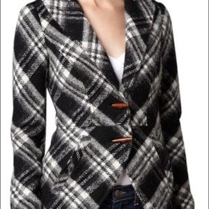 Smythe Plaid Riding Coat size 4-new without tags